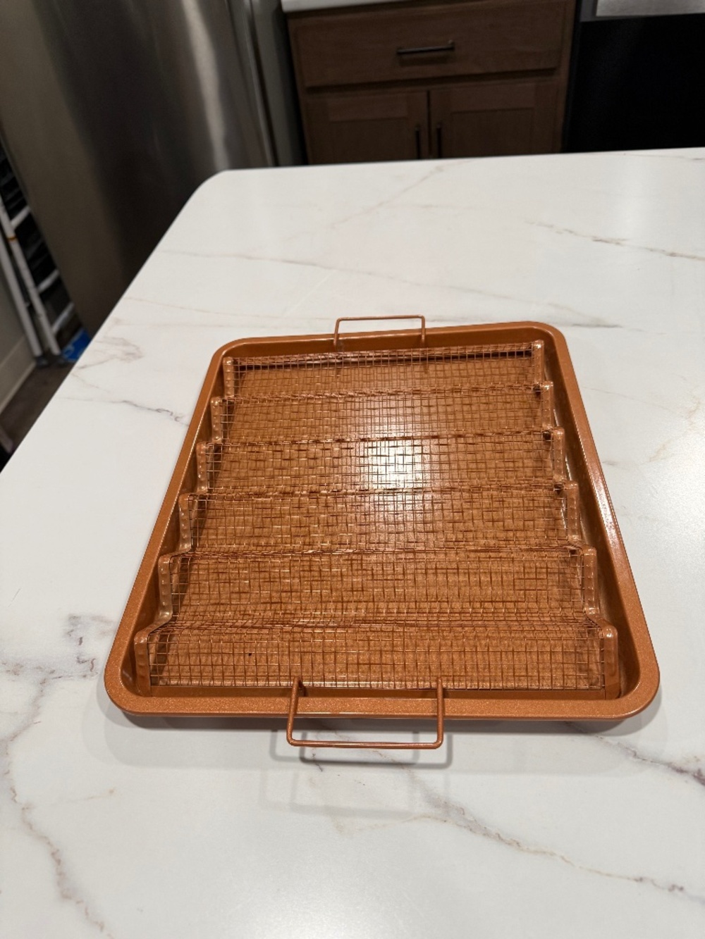 Copper Chef large two-piece bacon crisper